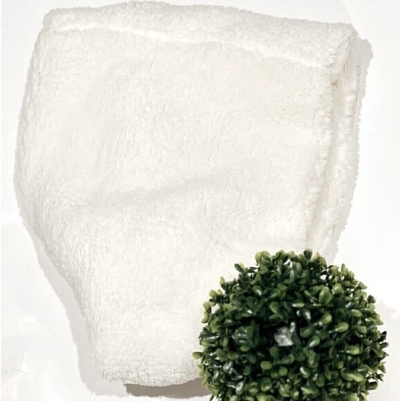 New Jenni Twisted Sherpa Cowl ivory women scarf - Picture 4 of 6